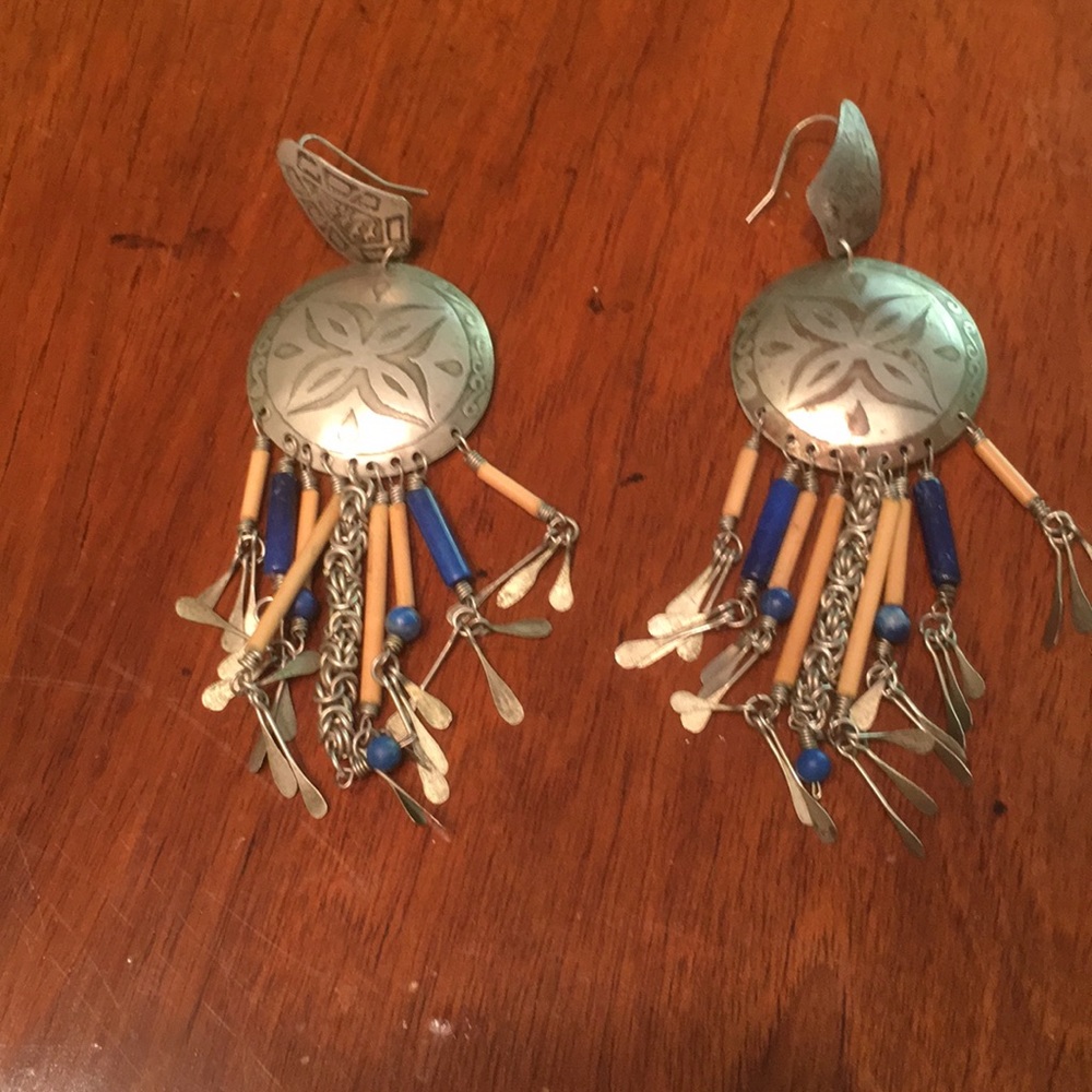 Silver earrings